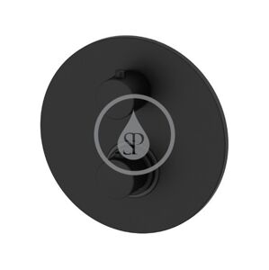PAFFONI Light Termostatická sprchová baterie pod omítku s tělesem, 3 výstupy, matná černá LIQ019NO