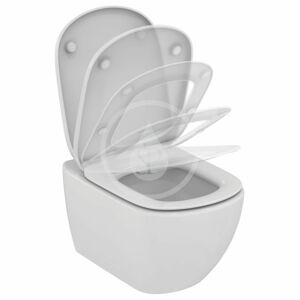 IDEAL STANDARD Tesi Závěsné WC se sedátkem overwrap SoftClose, AquaBlade, bílá T354801