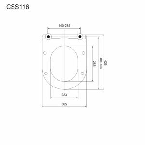 MEREO Samozavírací WC sedátko, duroplast, bílé, s odnímatelnými panty CLICK CSS119