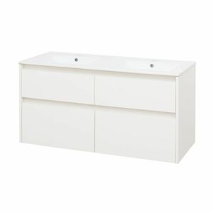 MEREO Opto, koupelnová skříňka s keramickým umyvadlem 121 cm, bílá CN913