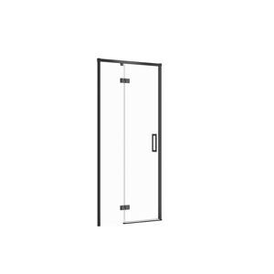 CERSANIT Sprchové dveře LARGA ČERNÉ 90X195, levé, čiré sklo S932-128