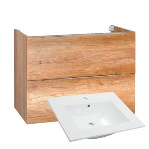 Koupelnová skříňka s keramickým umyvadlem Amanda C 80 dub country | A-Interiéry amanda_80_C