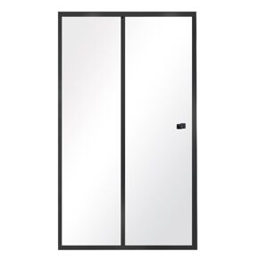HOPA Sprchové dveře DUO SLIDE BLACK BARVA rámu Černá, Rozměr A 100 cm, Rozměr C 195 cm, Směr zavírání Univerzální Levé / Pravé, Výplň Čiré bezpečnostní sklo 6 mm BCDUOSL10BC