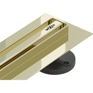MEXEN Flat 360° Slim podlahový žlab 150 cm, zlatá 1541150