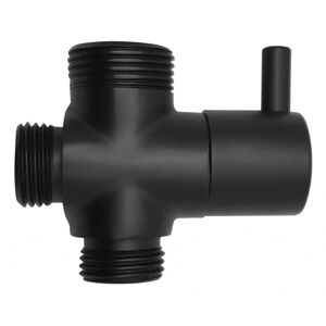 AQUALINE Přepínač sprchového sloupu M1/2"-M1/2"xM3/4" (SL435), černá mat NDSL435-3