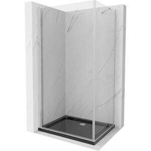MEXEN/S Pretoria sprchový kout 70x110 cm, transparent, chrom + sprchová vanička včetně sifonu 852-070-110-01-00-4070