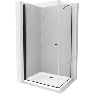 MEXEN/S Pretoria sprchový kout 100x100 cm, transparent, černá + sprchová vanička včetně sifonu 852-100-100-70-00-4010B