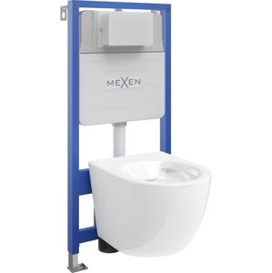 MEXEN/S WC předstěnová instalační sada Fenix Slim s mísou WC Lena,  bílá 6103322XX00