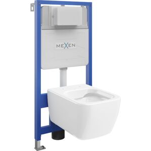 MEXEN/S WC předstěnová instalační sada Fenix Slim s mísou WC Stella,  bílá 6103368XX00