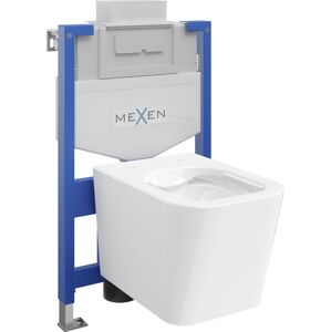 MEXEN/S WC předstěnová instalační sada Fenix XS-U s mísou WC Teo,  bílá 6853385XX00