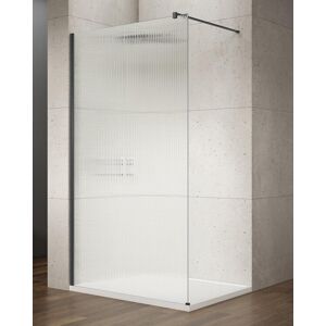 GELCO VARIO BLACK jednodílná sprchová zástěna k instalaci ke stěně, sklo nordic, 1000 mm GX1510-06