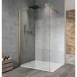 GELCO VARIO GOLD MATT jednodílná sprchová zástěna k instalaci ke stěně, čiré sklo, 700 mm GX1270-01