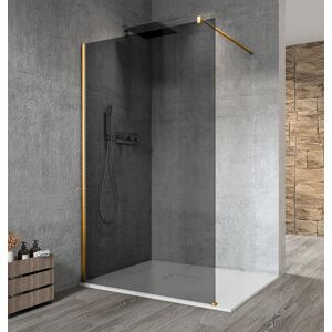 GELCO VARIO GOLD MATT jednodílná sprchová zástěna k instalaci ke stěně, kouřové sklo, 1200 mm GX1312-01