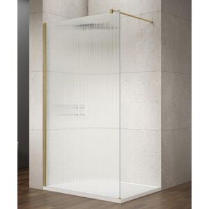 Gelco VARIO GOLD MATT jednodílná sprchová zástěna k instalaci ke stěně, sklo nordic, 1400 mm GX1514-10
