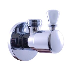 SLEZAK-RAV Rohový ventil s keramickým vrškem chrom, Barva: chrom RV0112