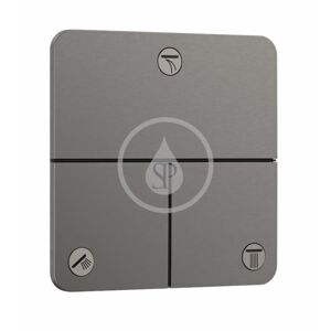 HANSGROHE ShowerSelect Comfort Ventil pod omítku, pro 3 spotřebiče, kartáčovaný černý chrom 15587340