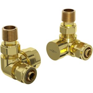MEXEN axiální radiátorové ventily, zlatá W903-000-50