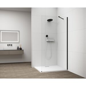 POLYSAN ESCA BLACK MATT jednodílná sprchová zástěna k instalaci ke stěně, sklo čiré, 1000 mm ES1010-02