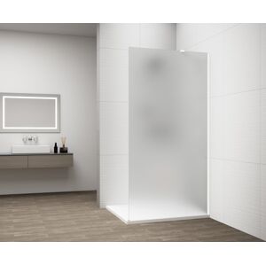 POLYSAN ESCA WHITE MATT jednodílná sprchová zástěna k instalaci ke stěně, matné sklo, 1100  ES1111-03