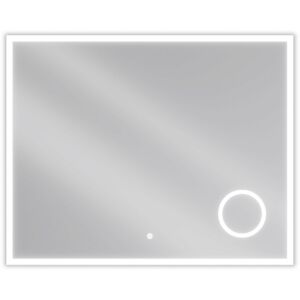 MEXEN Kala zrcadlo s osvětlením s kosmetickým zrcátkem 100 x 80 cm, LED 600 9820-100-080-611-00