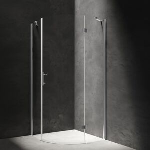 OMNIRES MANHATTAN sprchový kout, dveře výklopné, 90 x 90 cm, chrom lesk, sklo transparent ADF90XLUX-TCRTR