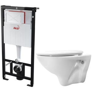 AKCE/SET/ALCAPLAST SET Sádromodul předstěnový instalační systém určený pro suchou instalaci 1,2 m + WC CERSANIT MITO + SEDÁTKO AM101/1120 X MI1
