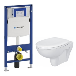 AKCE/SET/GEBERIT SET Duofix pro závěsné WC 111.300.00.5 bez ovládací desky + WC CERSANIT PRESIDENT + SEDÁTKO 111.300.00.5 PR1