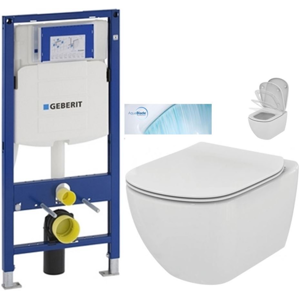 GEBERIT Duofix bez tlačítka + WC Ideal Standard Tesi se sedátkem SoftClose, AquaBlade  111.300.00.5 TE1