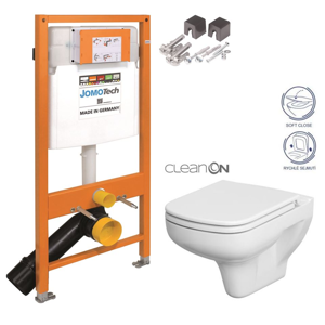 JOMOTech modul pro závěsné WC bez sedátka + WC CERSANIT CLEANON COLOUR + SEDÁTKO 174-91100700-00 CN1