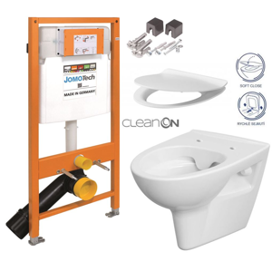 JOMOTech modul pro závěsné wc bez tlačítka + WC CERSANIT CLEANON PARVA + SEDÁTKO 174-91100700-00 PA2