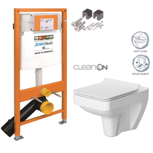 JOMOTech modul pro závěsné WC bez sedátka + WC CERSANIT CLEANON SPLENDOUR + SEDÁTKO 174-91100700-00 SP1