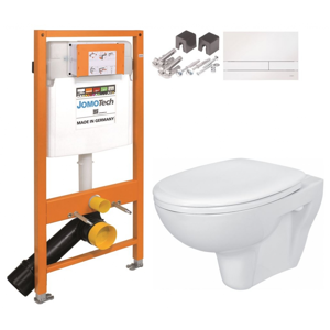 SET JOMO Duofix modul pro závěsné WC + tlačítko + montážní sada + sedátko + WC CERSANIT PRESIDENT 174-91100900-00 PR1