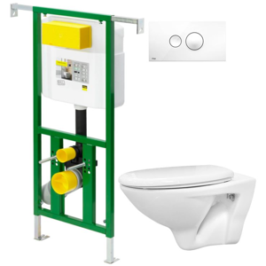 AKCE/SET/VIEGA Eko PLUS modul do jádra WC čelní ovládání SET + ovládací tlačítko BÍLÉ + WC CERSANIT MITO + SEDTÁKO V622176BI MI1