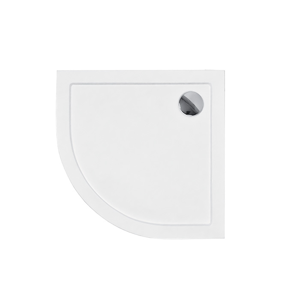 Akrylátová sprchová vanička nízká čtvrtkruh Aron HR 80 Slimline (80x80x5,5 | R 55 cm) | Besco nora_80chk