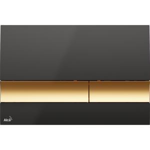 Alcaplast Ovládací tlačítko , černá/zlatá M1728-5 M1728-5