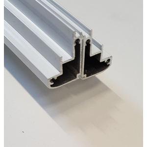 AQUALINE G80 hliníkový profil pohyblivého skla horizontální, 2 ks NDG80-02