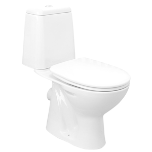 AQUALINE RIGA WC kombi, dvojtlačítko 3/6l, zadní odpad, bílá RG601