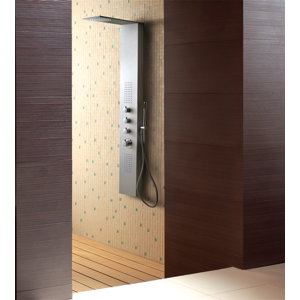 Aquatek Dubai Hydromasážní sprchový panel , způsob montáže do rohu, baterie termostatická Dubai-275