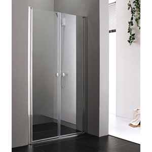Aquatek Glass B2 100 sprchové dveře do niky dvoukřídlé 97-101cm, barva rámu chrom, výplň sklo matné GLASSB2100-177