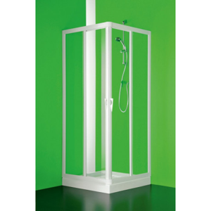 Čtvercový a obdélníkový sprchový kout VELA 185 cm, 100 cm × 70 cm, Univerzální, Plast bílý, Čiré bezpečnostní sklo 3 mm BSVEL7010S