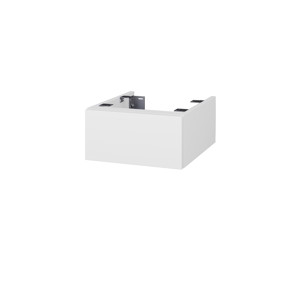 Dřevojas Doplňková skříňka pod desku DSD SZZ 40. bez výřezu (výška 20 cm) N01 Bílá lesk / D01 Beton 222642