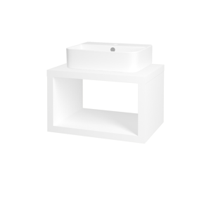 Dřevojas Koupelnová skříň STORM SZO 60 (umyvadlo Joy 3) M01 Bílá mat 212629