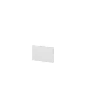 Dřevojas Krycí deska k zakrácení KDZ SZZ (výška 20 cm) L01 Bílá vysoký lesk 235390