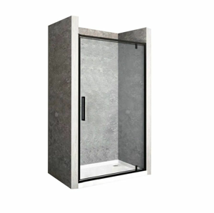 REA Otevírací sprchové dveře Rapid Swing 80 černé REA-K6408