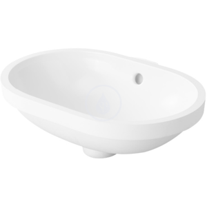 DURAVIT Bathroom_Foster Bezotvorové umyvadlo s přepadem, 430 mm x 280 mm, bílé, Bezotvorové umyvadlo s přepadem, 430 mm x 280 mm, bílé umyvadlo 0336430000