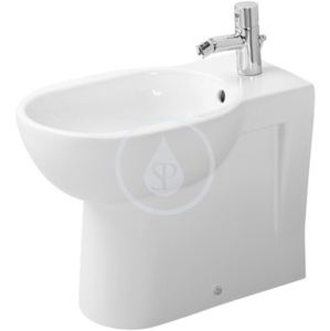 DURAVIT Bathroom_Foster Stojící bidet s přepadem, 360 mm x 570 mm, bílý, Stojící bidet s přepadem, 360 mm x 570 mm, bílý bidet, s WonderGliss 01341000001