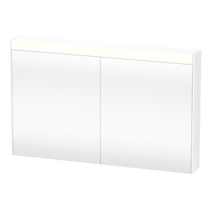 DURAVIT Brioso Zrcadlová skříňka 760x1220x148 mm, 2 dvířka, lesklá bílá BR710402222