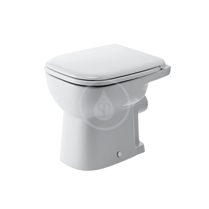DURAVIT D-Code Stojící WC, zadní odpad, ploché splachování, s HygieneGlaze, alpská bílá 21090920002