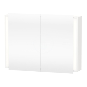 DURAVIT Ketho Zrcadlová skříňka 750x1000x180 mm, s LED osvětlením, 2 dvířka, lesklá bílá KT753202222
