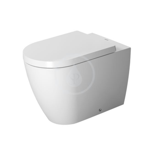 DURAVIT ME by Starck Stojící WC, zadní odpad, s WonderGliss, alpská bílá 21690900001